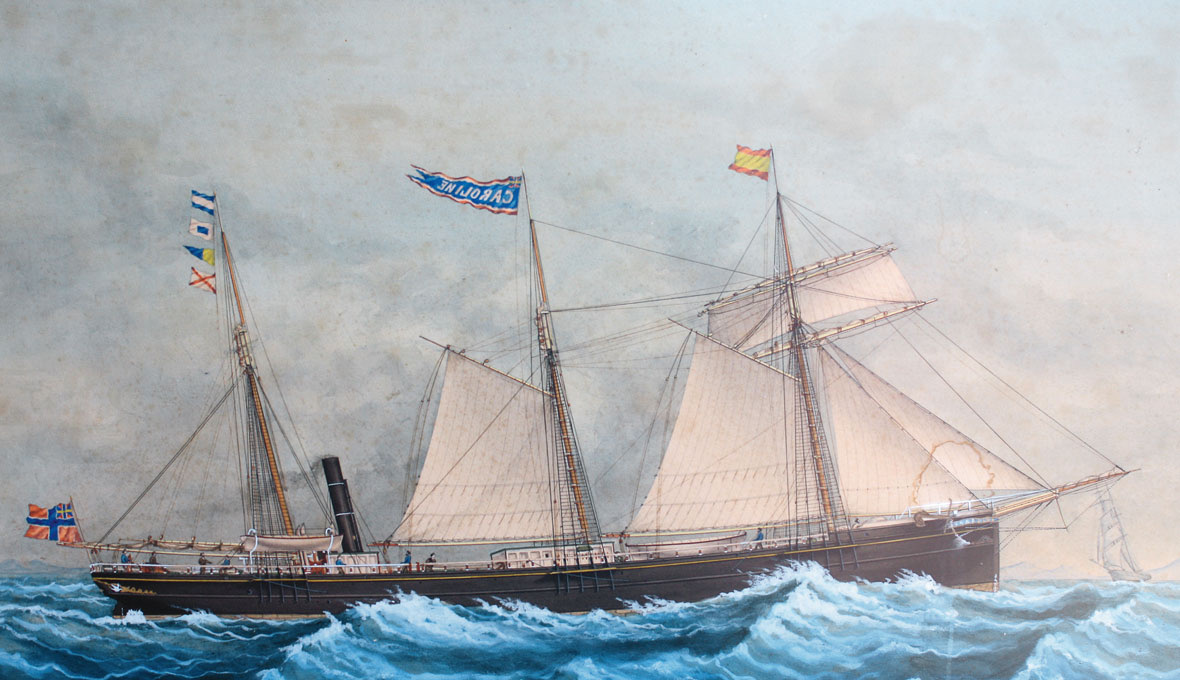 EFS missionsskepp Ansgarius, byggt 1872.